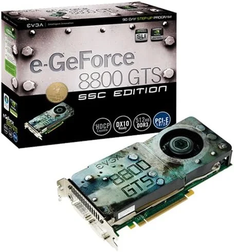 کارت گرافیک ای‌وی‌جی‌ای e-GeForce 8800 GTS SSC Edition با 512 مگابایت حافظه DDR3 PCI-Express (512-P3-N847-A3)