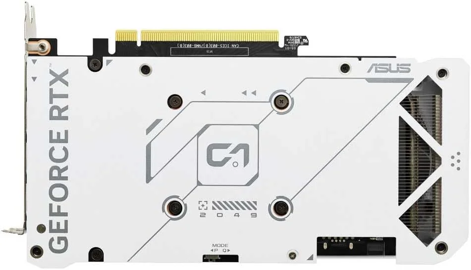 کارت گرافیک گیمینگ ایسوس Dual GeForce RTX 4060 EVO White OC Edition با 8 گیگابایت حافظه GDDR6 (Nvidia GeForce RTX4060 DLSS3، 246 AI TOPS، PCIe 4.0، 1x HDMI 2.1a، 3x DisplayPort 1.4a، سفید)