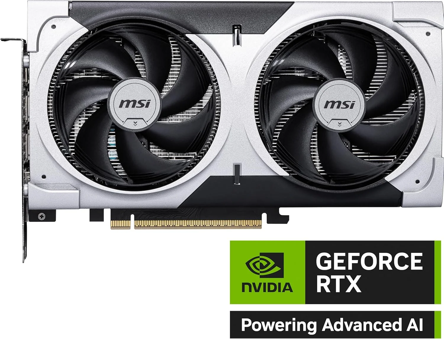 کارت گرافیک MSI GeForce RTX 5060 Ti 8G Ventus 2X OC Plus - پردازنده گرافیکی RTX 5060 Ti، حافظه 8 گیگابایت GDDR7 (28 گیگابیت بر ثانیه/128 بیتی)، PCIe 5.0 - طراحی حرارتی دو فن (2 عدد فن STORMFORCE) - HDMI 2.1b، DisplayPort 2.1b