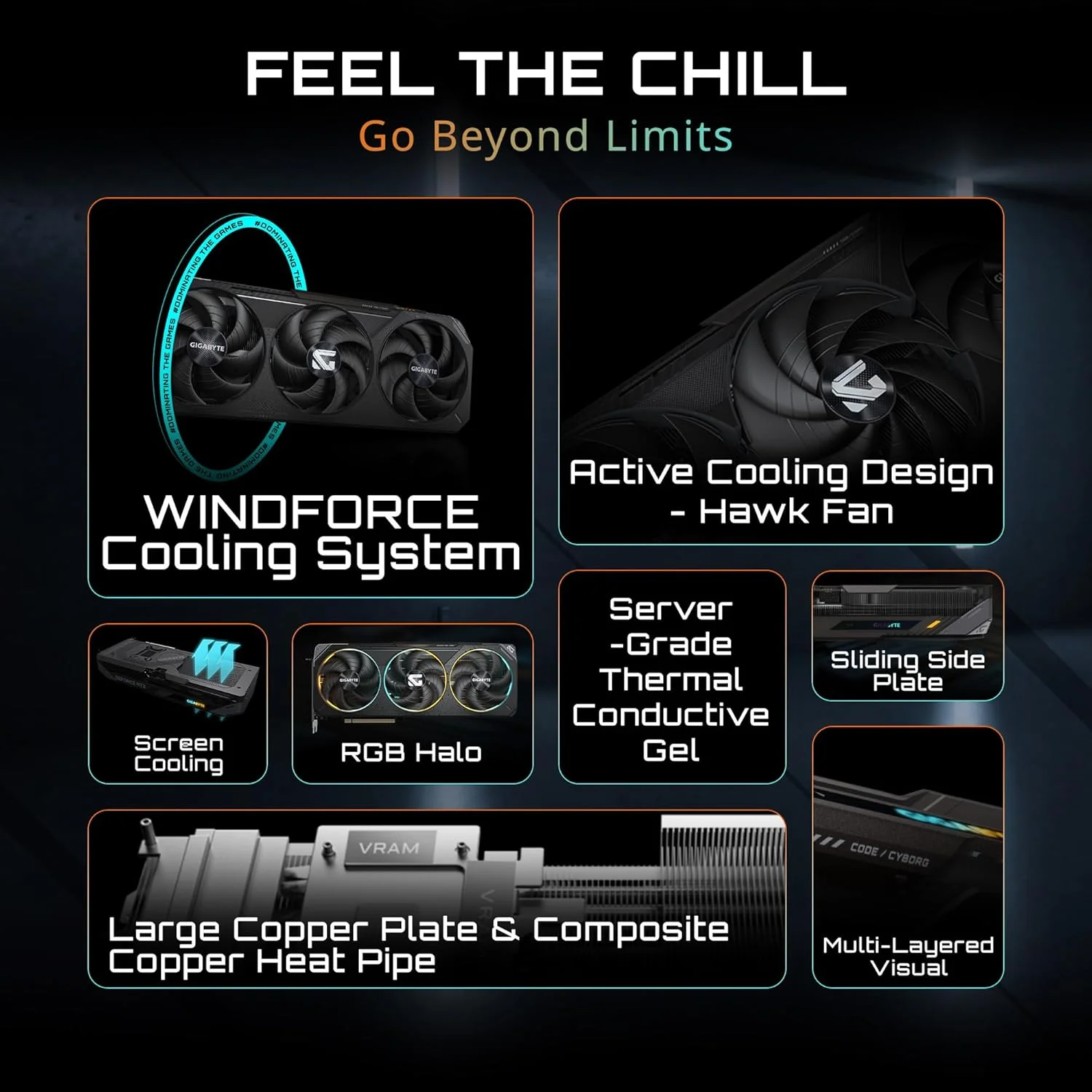 کارت گرافیک گیگابایت GeForce RTX 5070 Gaming OC 12G، حافظه 12 گیگابایت GDDR7، PCIe 5.0، سیستم خنک کننده WINDFORCE، کارت ویدیو GV-N5070GAMING OC-12GD