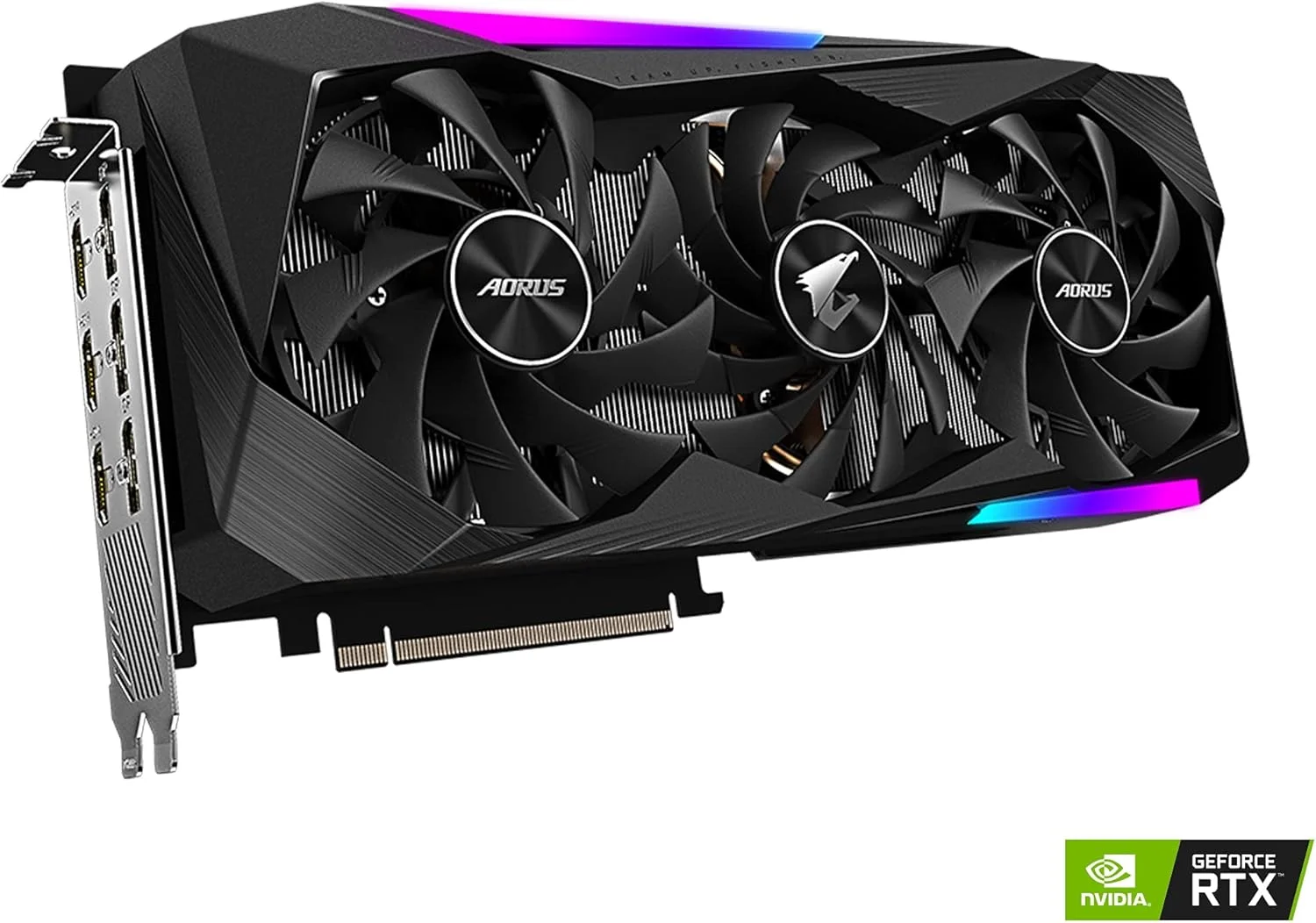 کارت گرافیک GIGABYTE AORUS GeForce RTX 3070 Master 8G، فن های 3X WINDFORCE، حافظه 8GB 256-bit GDDR6، کارت ویدیو GV-N3070AORUS M-8GD REV2.0