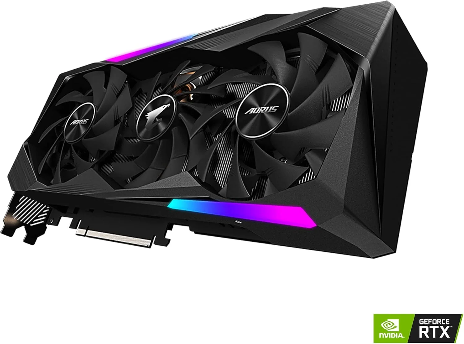 کارت گرافیک GIGABYTE AORUS GeForce RTX 3070 Master 8G، فن های 3X WINDFORCE، حافظه 8GB 256-bit GDDR6، کارت ویدیو GV-N3070AORUS M-8GD REV2.0