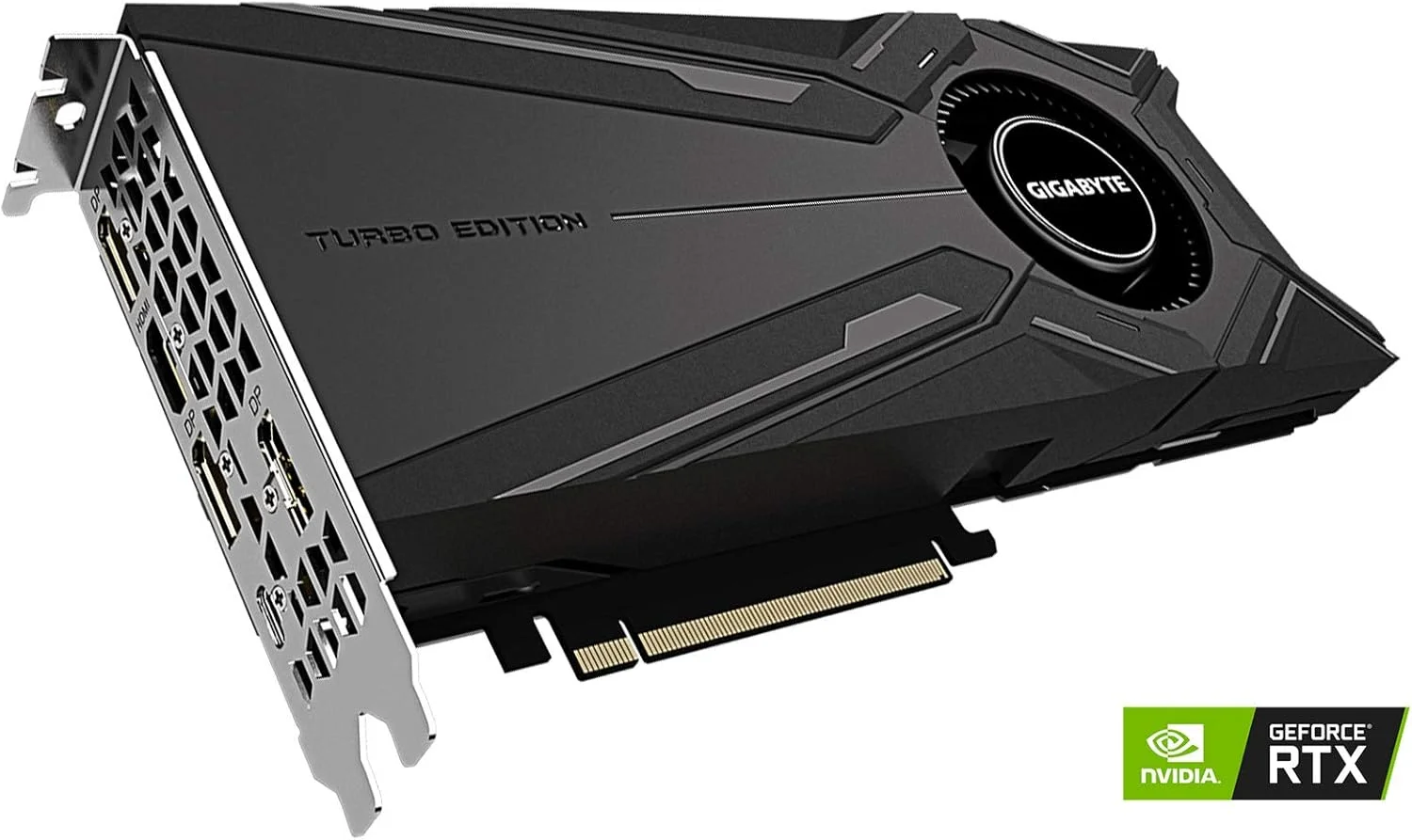 کارت گرافیک گیگابایت GeForce RTX 2080 Ti Turbo OC 11G (rev. 2.0)، فن توربو، 11 گیگابایت GDDR6 352 بیتی، GV-N208TTURBO OC-11GC REV2.0 کارت گرافیک گیگابایت GeForce RTX 2080 Ti Turbo OC 11G (rev. 2.0)، فن توربو، 11 گیگابایت GDDR6 352 بیتی، GV-N208TTURBO OC-11GC REV2.0