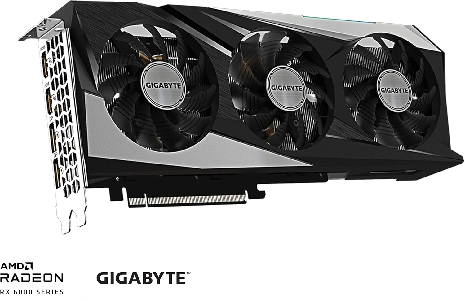 کارت گرافیک GIGABYTE Radeon RX 6600 XT Gaming OC PRO 8G، سیستم خنک کننده WINDFORCE 3X، حافظه 8 گیگابایتی GDDR6 128 بیتی، کارت ویدیو GV-R66XTGAMINGOC PRO-8GD