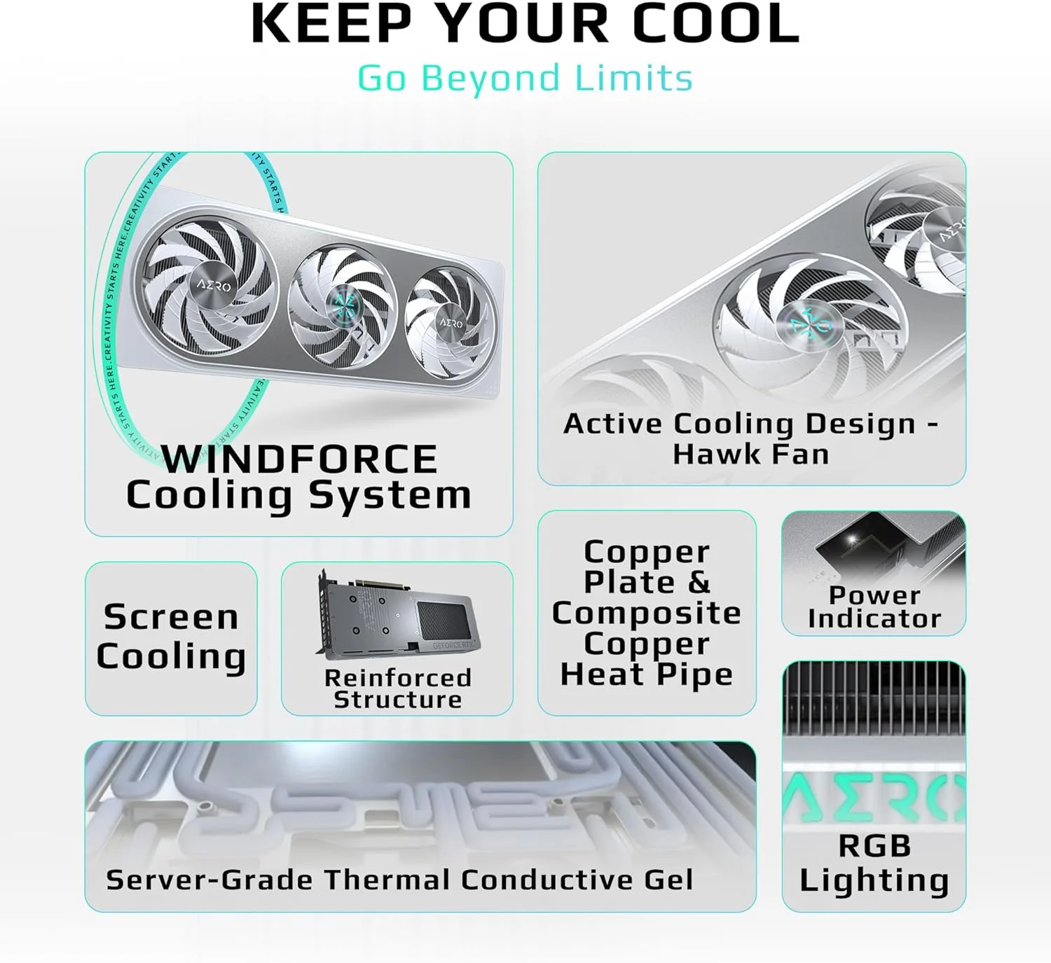 کارت گرافیک GIGABYTE GeForce RTX 5060 Ti AERO OC 16G، با 16 گیگابایت حافظه GDDR7 128 بیتی، PCIe 5.0 و سیستم خنک کننده WINDFORCE، مدل GV-N506TAERO OC-16GD کارت گرافیک GIGABYTE GeForce RTX 5060 Ti AERO OC 16G، با 16 گیگابایت حافظه GDDR7 128 بیتی، PCIe 5.0 و سیستم خنک کننده WINDFORCE، مدل GV-N506TAERO OC-16GD