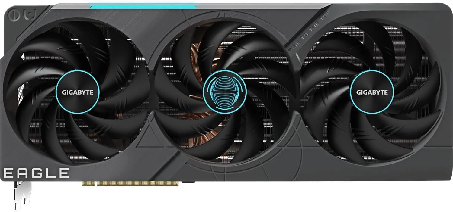 کارت گرافیک گیگابایت GeForce RTX 4080 Eagle OC 16G، سه فن WINDFORCE، شانزده گیگابایت GDDR6X 256 بیتی، کارت ویدیو GV-N4080EAGLE OC-16GD کارت گرافیک گیگابایت GeForce RTX 4080 Eagle OC 16G، سه فن WINDFORCE، شانزده گیگابایت GDDR6X 256 بیتی، کارت ویدیو GV-N4080EAGLE OC-16GD