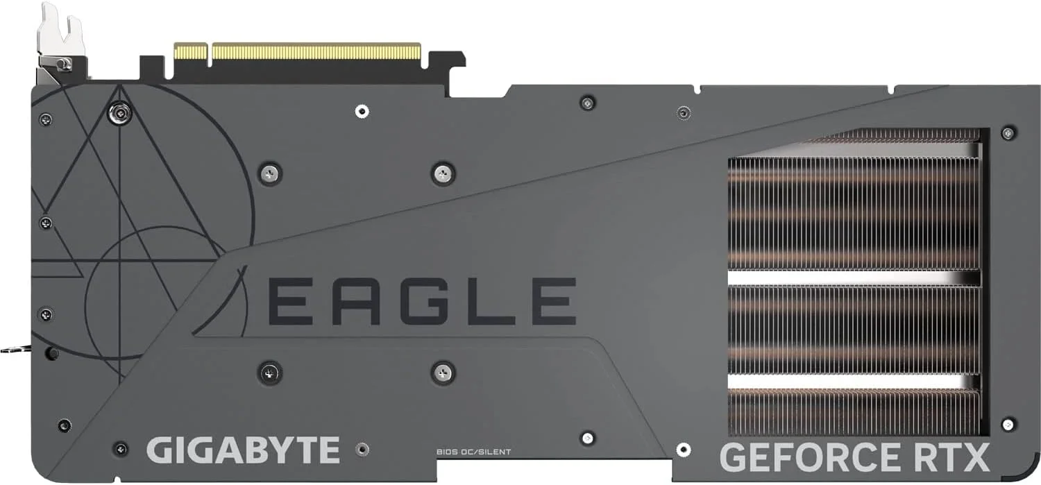 کارت گرافیک گیگابایت GeForce RTX 4080 Eagle OC 16G، سه فن WINDFORCE، شانزده گیگابایت GDDR6X 256 بیتی، کارت ویدیو GV-N4080EAGLE OC-16GD کارت گرافیک گیگابایت GeForce RTX 4080 Eagle OC 16G، سه فن WINDFORCE، شانزده گیگابایت GDDR6X 256 بیتی، کارت ویدیو GV-N4080EAGLE OC-16GD