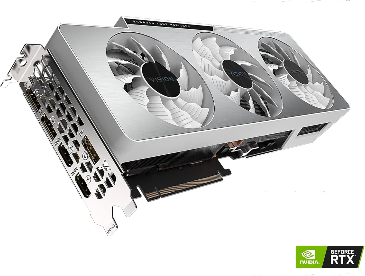 کارت گرافیک GIGABYTE GeForce RTX 3080 Ti Vision OC 12G، سه فن WINDFORCE، حافظه 12 گیگابایتی GDDR6X 384 بیتی، کارت ویدیو GV-N308TVISION OC-12GD کارت گرافیک GIGABYTE GeForce RTX 3080 Ti Vision OC 12G، سه فن WINDFORCE، حافظه 12 گیگابایتی GDDR6X 384 بیتی، کارت ویدیو GV-N308TVISION OC-12GD