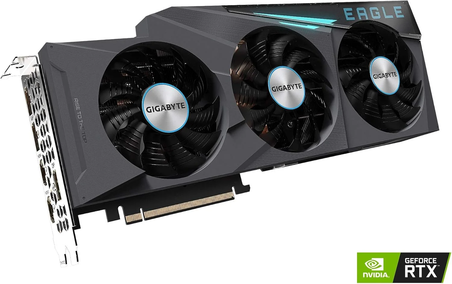 کارت گرافیک گیگابایت GeForce RTX 3080 EAGLE OC 10G، سه فن Windforce، حافظه 10GB GDDR6X 320-bit، کارت ویدیو GV-N3080EAGLE OC-10GD کارت گرافیک گیگابایت GeForce RTX 3080 EAGLE OC 10G، سه فن Windforce، حافظه 10GB GDDR6X 320-bit، کارت ویدیو GV-N3080EAGLE OC-10GD