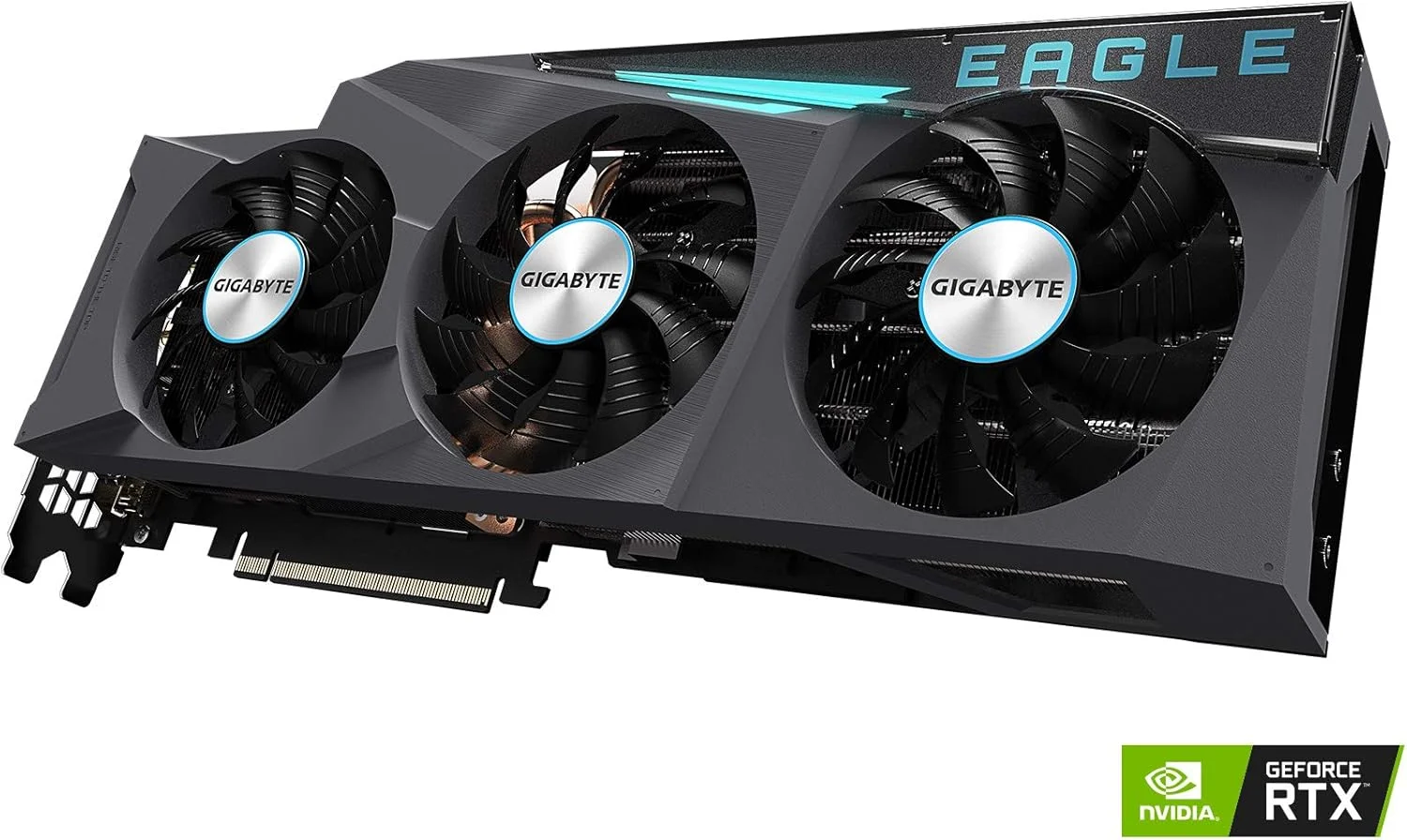 کارت گرافیک گیگابایت GeForce RTX 3080 EAGLE OC 10G، سه فن Windforce، حافظه 10GB GDDR6X 320-bit، کارت ویدیو GV-N3080EAGLE OC-10GD کارت گرافیک گیگابایت GeForce RTX 3080 EAGLE OC 10G، سه فن Windforce، حافظه 10GB GDDR6X 320-bit، کارت ویدیو GV-N3080EAGLE OC-10GD