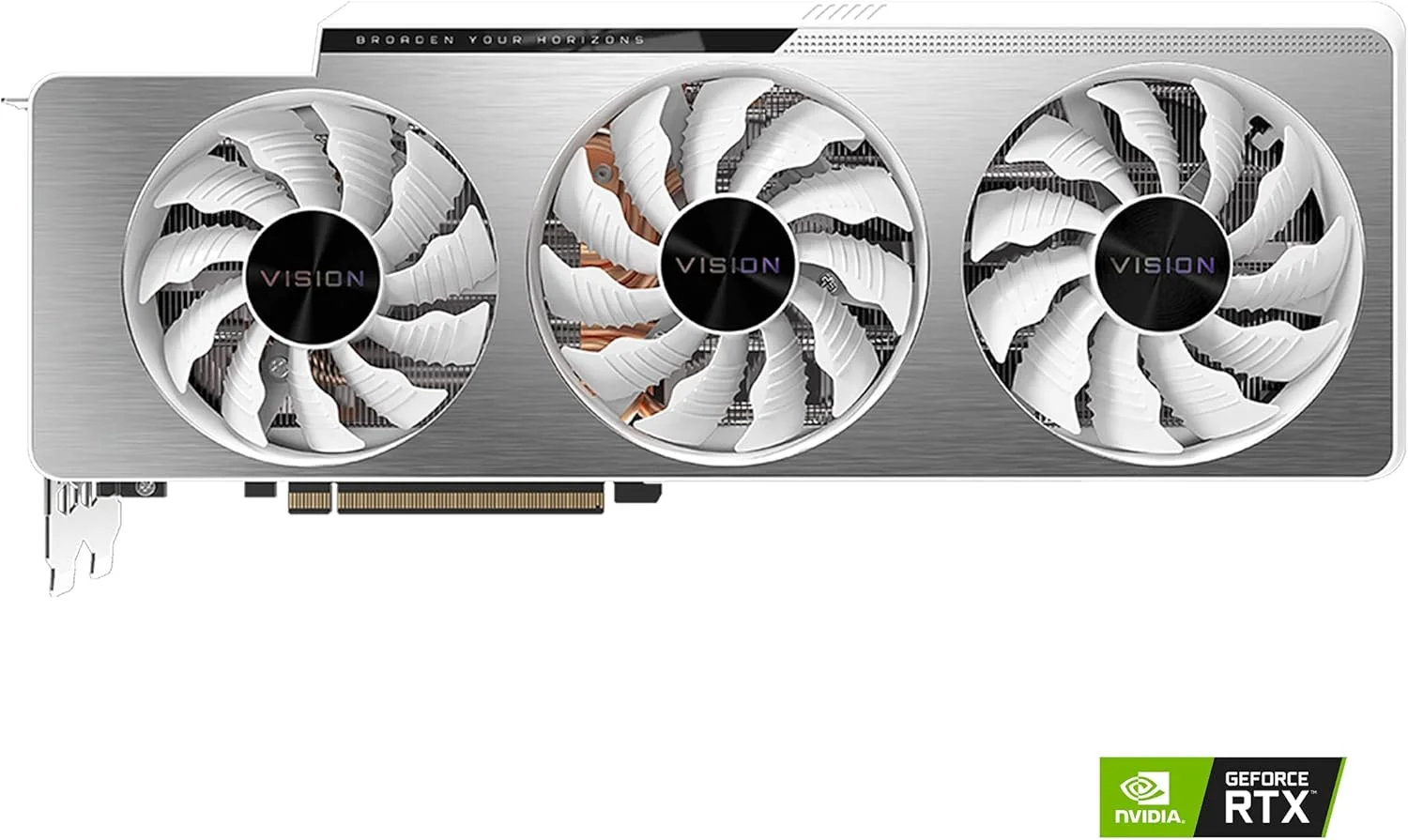 کارت گرافیک GIGABYTE GeForce RTX 3080 Ti Vision OC 12G، سه فن WINDFORCE، حافظه 12 گیگابایتی GDDR6X 384 بیتی، کارت ویدیو GV-N308TVISION OC-12GD کارت گرافیک GIGABYTE GeForce RTX 3080 Ti Vision OC 12G، سه فن WINDFORCE، حافظه 12 گیگابایتی GDDR6X 384 بیتی، کارت ویدیو GV-N308TVISION OC-12GD