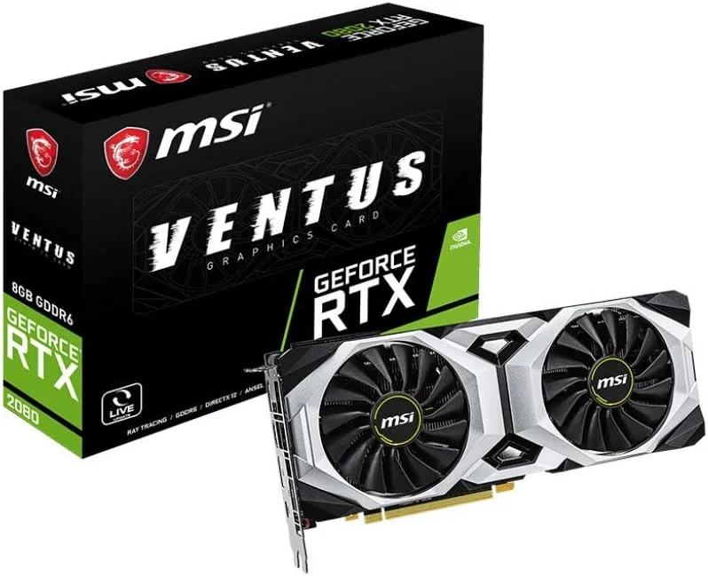 کارت گرافیک MSI GAMING GeForce RTX 2080 با 8 گیگابایت حافظه GDDR6، رابط 256 بیتی HDMI/DP/USB و معماری تورینگ