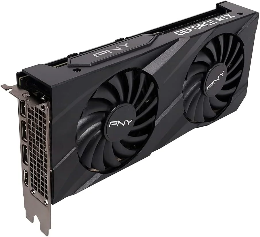 کارت گرافیک PNY GeForce RTX™ 3060 8GB Verto با دو فن کارت گرافیک PNY GeForce RTX™ 3060 8GB Verto با دو فن