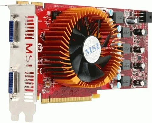 کارت گرافیک MSI R4850-2D1G-OC Radeon HD 4850 1GB 256-bit GDDR3 PCI Express 2.0 x16 با قابلیت HDCP و پشتیبانی از CrossFire - نسخه خرده فروشی