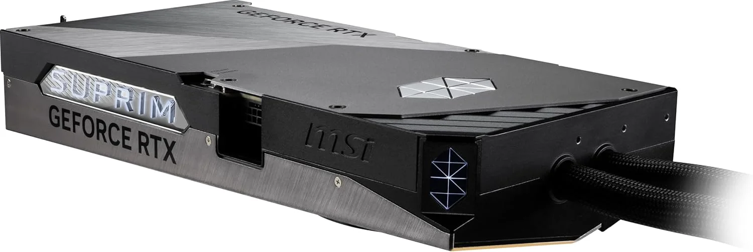 کارت گرافیک MSI Gaming RTX 5080 16G SUPRIM Liquid SOC (16GB GDDR7, 256-bit, عملکرد فوق العاده: 2760 مگاهرتز, DisplayPort x 3 2.1a, HDMI 2.1b, معماری NVIDIA Blackwell)