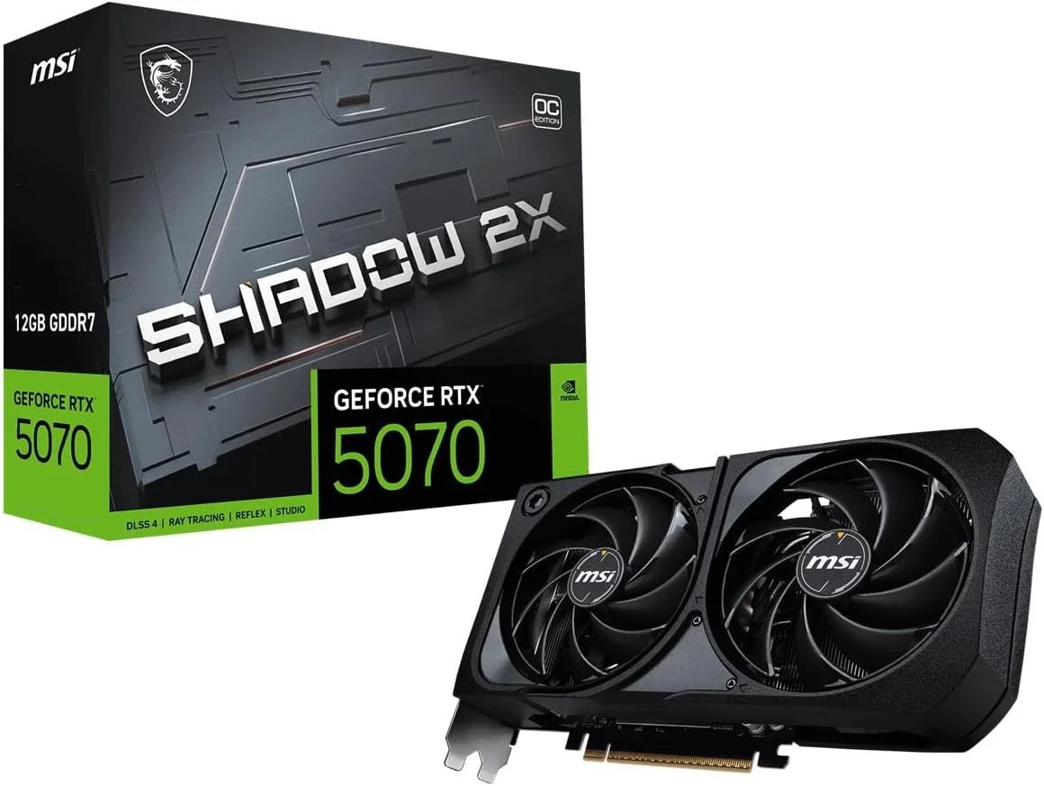 کارت گرافیک ام اس آی GeForce RTX 5070 12G Shadow 2X OC