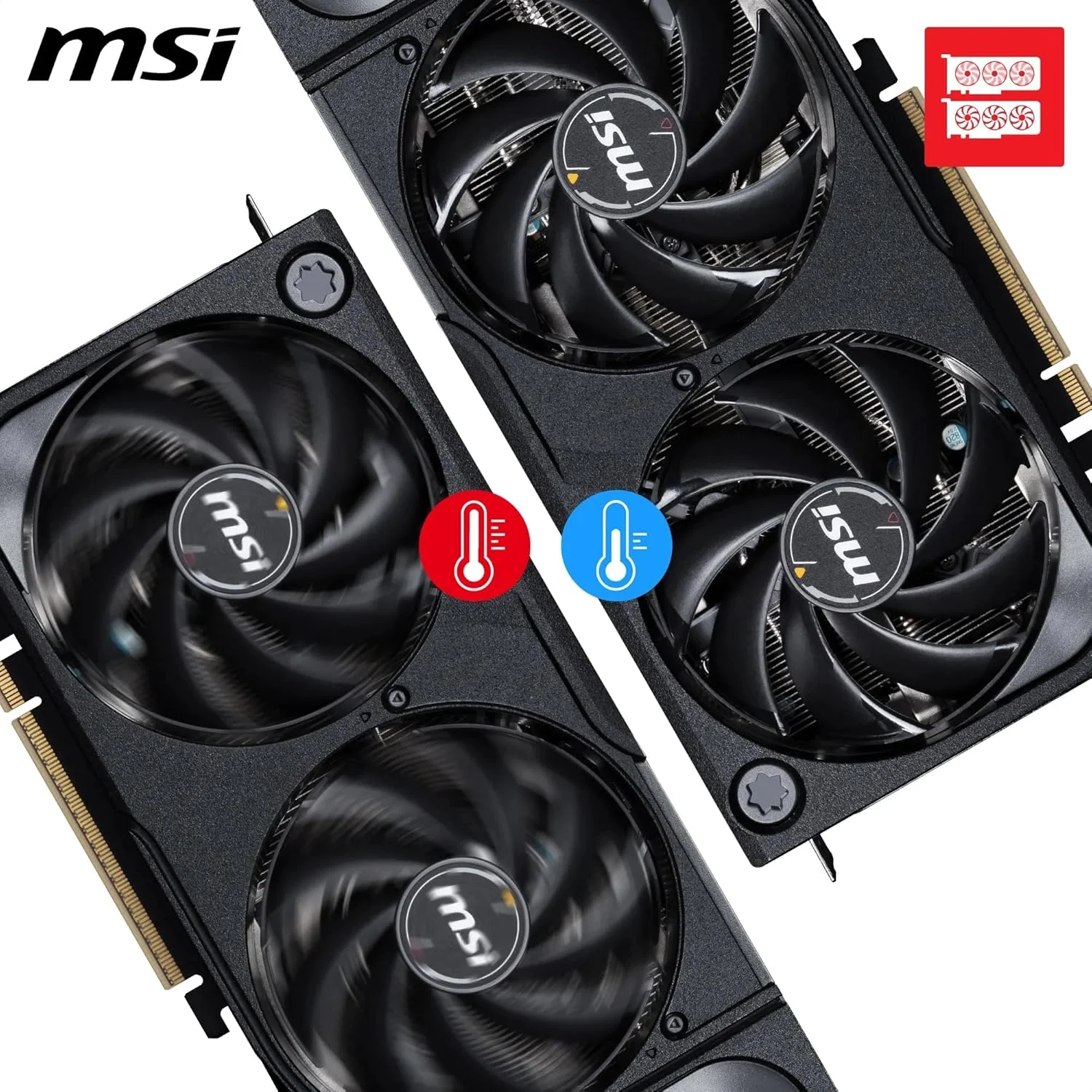 MSI GeForce RTX 5070 Ti 16G Shadow 3X OC — 16 گیگابایت GDDR7 (28 گیگابیت بر ثانیه/256-بیت)، PCIe 5، بوست: 2482 مگاهرتز، HDMI 2.1b، DisplayPort 2.1b