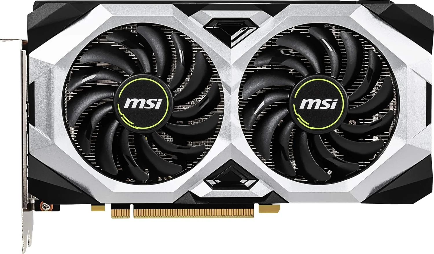 کارت گرافیک MSI Gaming GeForce RTX 2060 با 6 گیگابایت حافظه GDDR6، رابط 192 بیتی HDMI/DP، فرکانس بوست 1710 مگاهرتز، معماری تورینگ و قابلیت واقعیت مجازی (RTX 2060 Ventus GP OC)