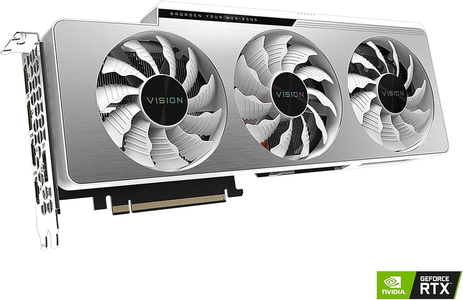 کارت گرافیک GIGABYTE GeForce RTX 3080 Ti Vision OC 12G، سه فن WINDFORCE، حافظه 12GB 384-bit GDDR6X، کارت ویدیو GV-N308TVISION OC-12GD (بازسازی شده)