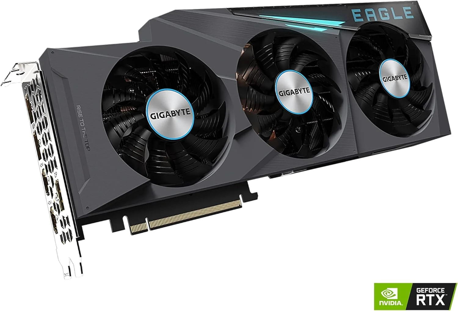 کارت گرافیک GIGABYTE GeForce RTX 3080 Ti Eagle 12G، سه فن WINDFORCE، حافظه 12 گیگابایتی GDDR6X 384 بیتی، کارت ویدیو GV-N308TEAGLE-12GD