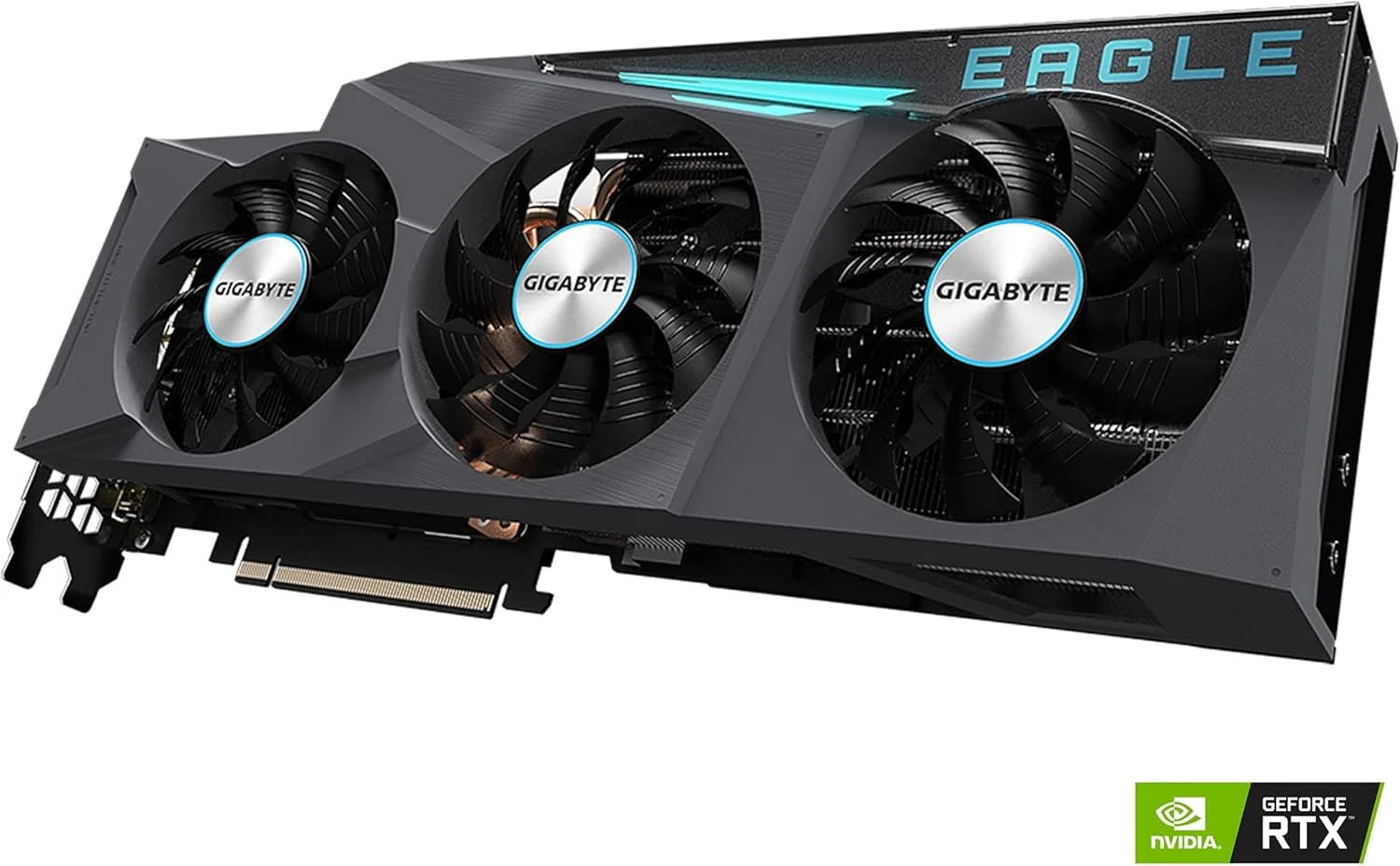کارت گرافیک GIGABYTE GeForce RTX 3080 Ti Eagle 12G، سه فن WINDFORCE، حافظه 12 گیگابایتی GDDR6X 384 بیتی، کارت ویدیو GV-N308TEAGLE-12GD