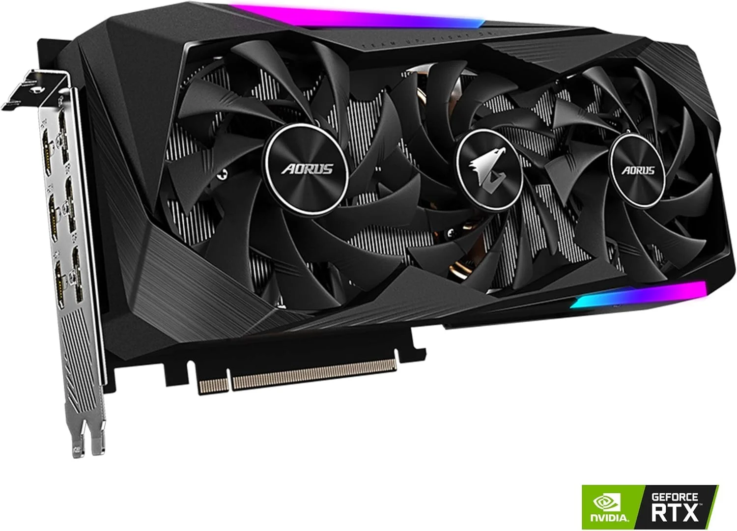 کارت گرافیک گیگابایت AORUS GeForce RTX 3060 Ti Master 8G، خنک کننده MAX-Covered، حافظه 8 گیگابایت GDDR6 256 بیتی، کارت ویدیو GV-N306TAORUS M-8GD کارت گرافیک گیگابایت AORUS GeForce RTX 3060 Ti Master 8G، خنک کننده MAX-Covered، حافظه 8 گیگابایت GDDR6 256 بیتی، کارت ویدیو GV-N306TAORUS M-8GD