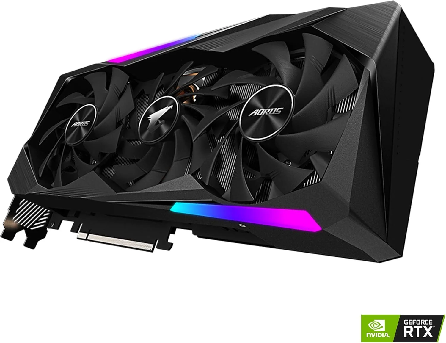 کارت گرافیک گیگابایت AORUS GeForce RTX 3060 Ti Master 8G، خنک کننده MAX-Covered، حافظه 8 گیگابایت GDDR6 256 بیتی، کارت ویدیو GV-N306TAORUS M-8GD کارت گرافیک گیگابایت AORUS GeForce RTX 3060 Ti Master 8G، خنک کننده MAX-Covered، حافظه 8 گیگابایت GDDR6 256 بیتی، کارت ویدیو GV-N306TAORUS M-8GD