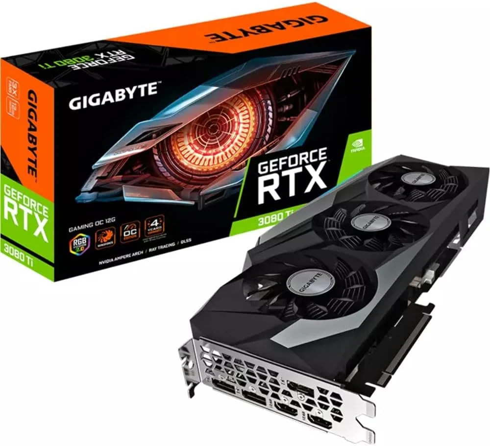 کارت گرافیک گیگابایت GeForce RTX 3080 Ti Gaming OC با 12 گیگابایت حافظه GDDR6X و PCI-E 4.0