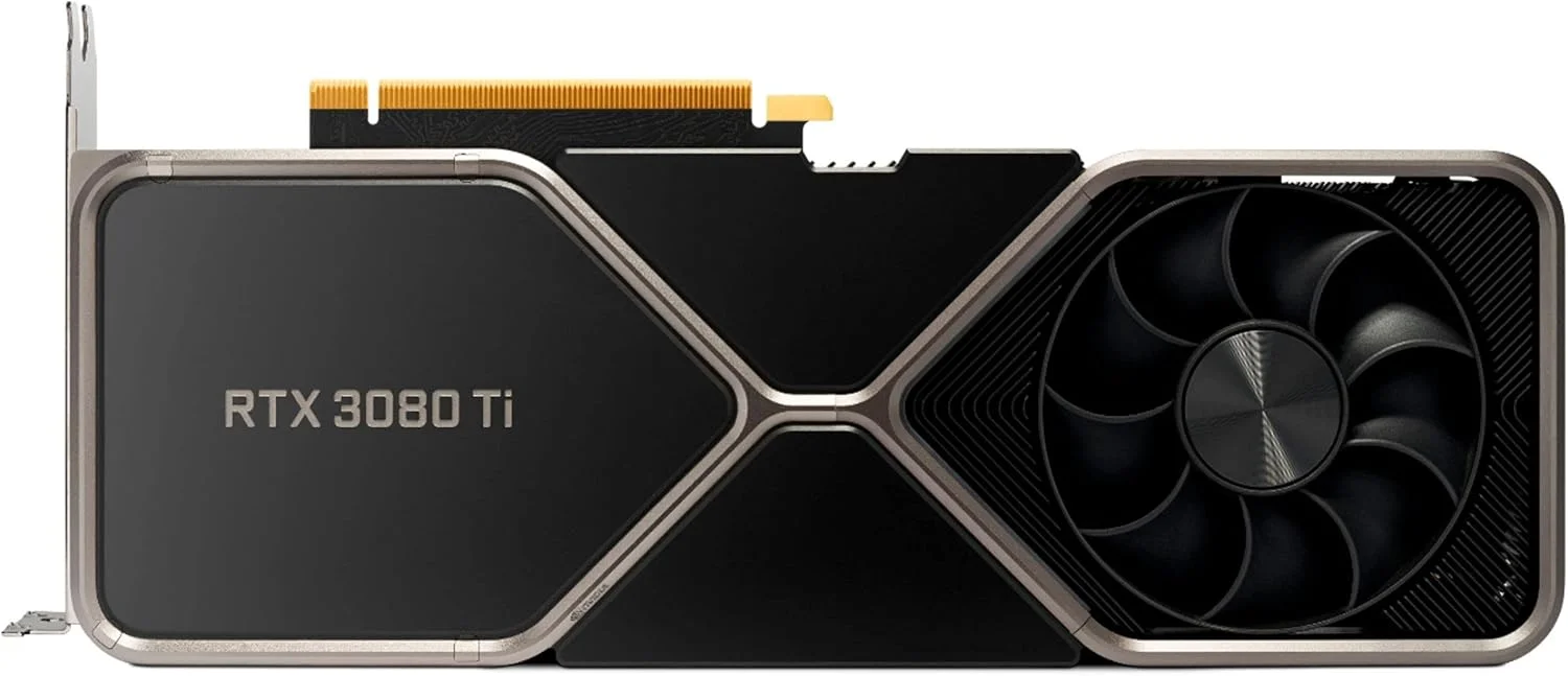 کارت گرافیک Geforce RTX 3080 Ti 12GB GDDR6X PCI Express 4.0 تیتانیوم و مشکی (بازسازی شده)