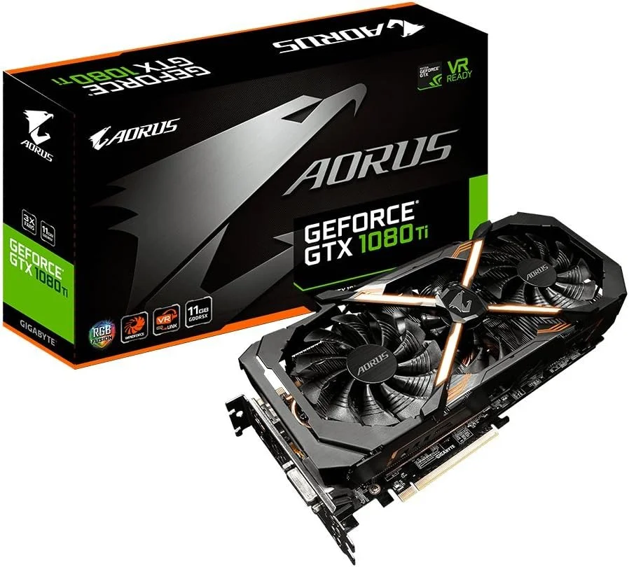 کارت گرافیک گیگابایت AORUS GeForce GTX 1080 Ti با 11 گیگابایت حافظه GV-N108TAORUS-11GD