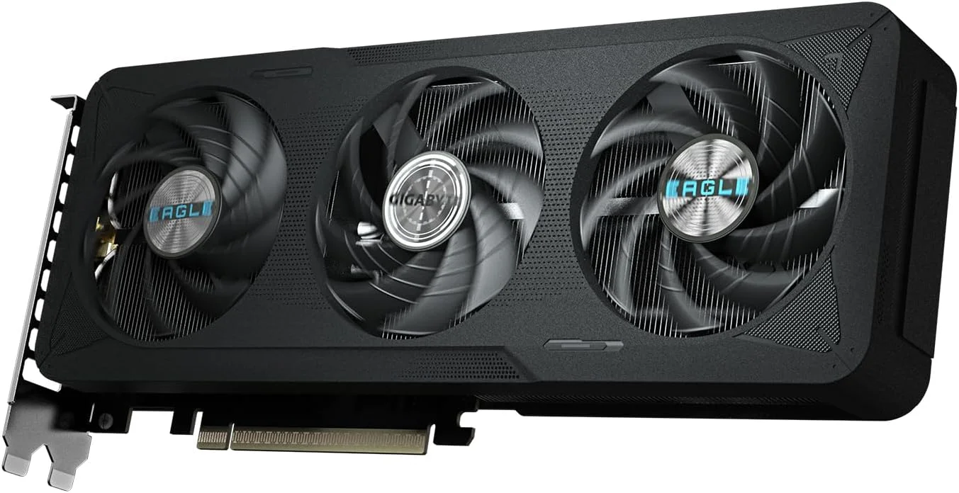 کارت گرافیک گیگابایت GeForce RTX 5060 Eagle MAX OC 8G - حافظه 8 گیگابایت GDDR7، رابط 128 بیتی، PCI-E 5.0، فرکانس هسته 2550 مگاهرتز، 3 پورت DisplayPort، 1 پورت HDMI، NVIDIA DLSS 4، GV-N5060EAGLEMAX OC-8GD 1.0 کارت گرافیک گیگابایت GeForce RTX 5060 Eagle MAX OC 8G - حافظه 8 گیگابایت GDDR7، رابط 128 بیتی، PCI-E 5.0، فرکانس هسته 2550 مگاهرتز، 3 پورت DisplayPort، 1 پورت HDMI، NVIDIA DLSS 4، GV-N5060EAGLEMAX OC-8GD 1.0