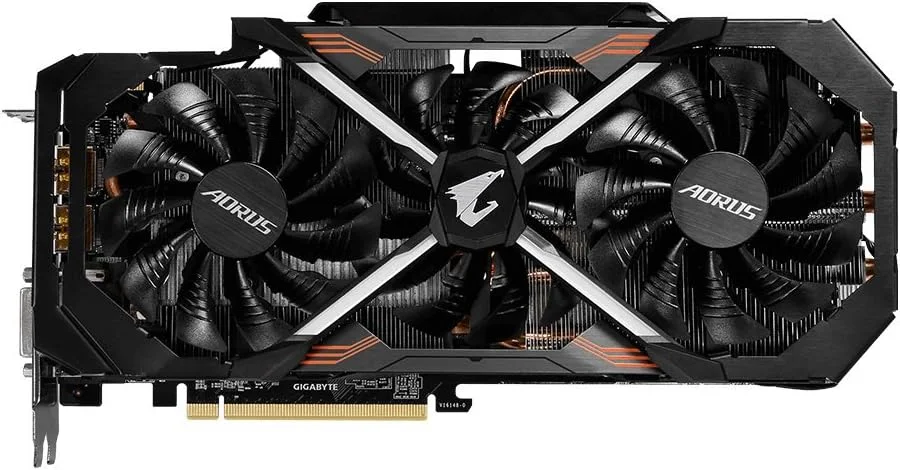 کارت گرافیک گیگابایت AORUS GeForce GTX 1080 Ti با 11 گیگابایت حافظه GV-N108TAORUS-11GD کارت گرافیک گیگابایت AORUS GeForce GTX 1080 Ti با 11 گیگابایت حافظه GV-N108TAORUS-11GD