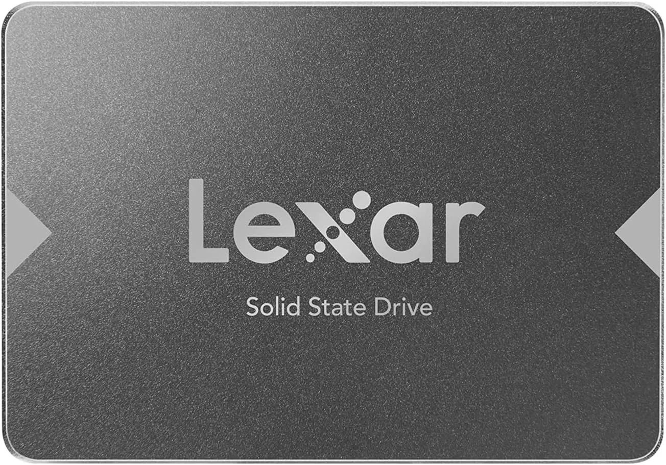درایو حالت جامد داخلی Lexar NS100 با ظرفیت 512 گیگابایت، 2.5 اینچی، SATA III، سرعت خواندن تا 550 مگابایت بر ثانیه، خاکستری (LNS100-512RBNA)