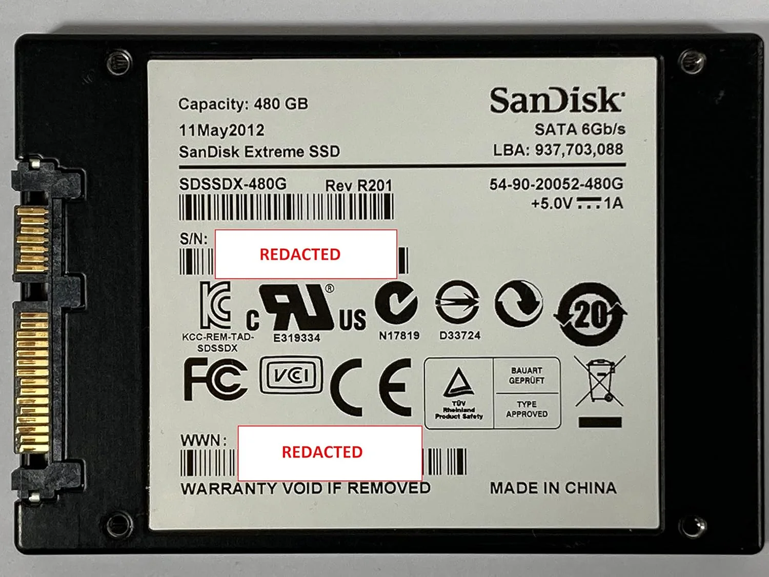 درایو حالت جامد SanDisk Extreme SSD با ظرفیت 480 گیگابایت، SATA 6.0 Gb-s، اندازه 2.5 اینچ مدل SDSSDX-480G-G25