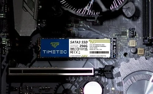 حافظه اس اس دی 256 گیگابایتی Timetec 3D NAND SATA III 6Gb/s M.2 2280 NGFF با سرعت خواندن تا 550 مگابایت بر ثانیه، عملکرد کش SLC، درایو حالت جامد داخلی برای کامپیوتر، لپ تاپ و دسکتاپ (256 گیگابایت) حافظه اس اس دی 256 گیگابایتی Timetec 3D NAND SATA III 6Gb/s M.2 2280 NGFF با سرعت خواندن تا 550 مگابایت بر ثانیه، عملکرد کش SLC، درایو حالت جامد داخلی برای کامپیوتر، لپ تاپ و دسکتاپ (256 گیگابایت)
