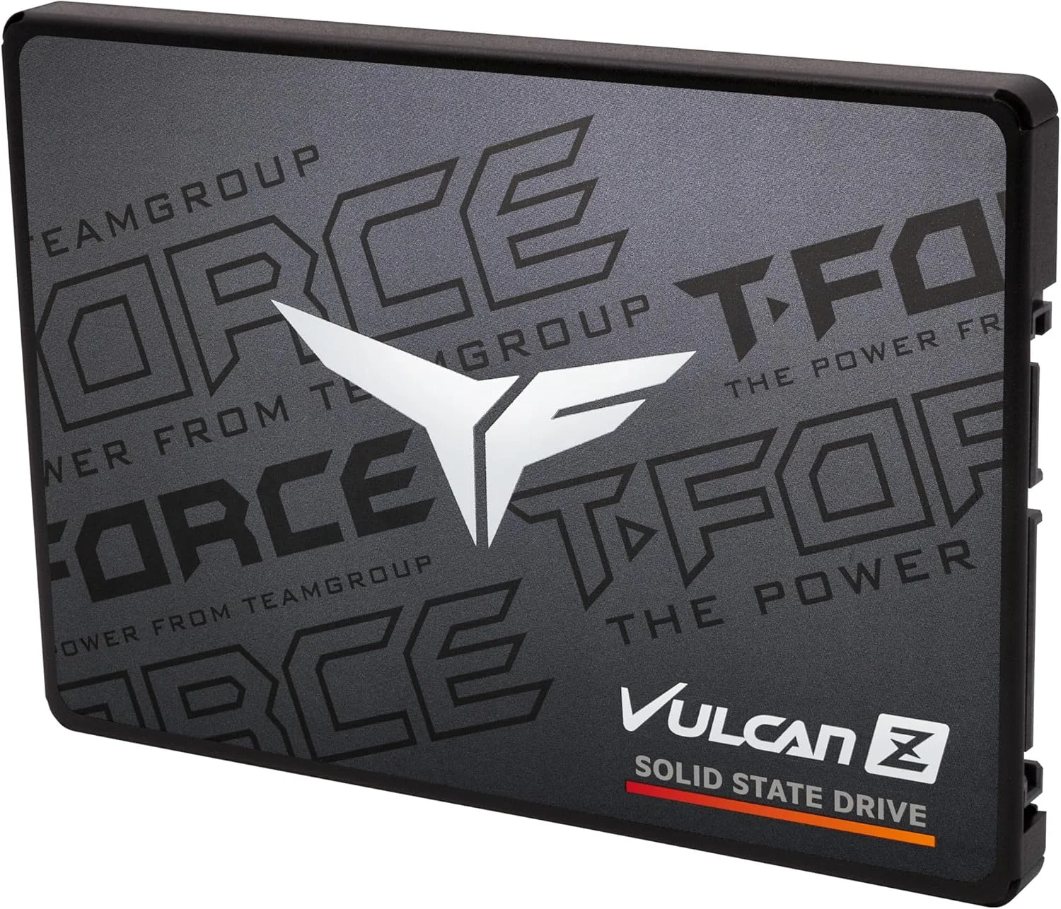 درایو حالت جامد داخلی 2 ترابایتی TEAMGROUP T-Force Vulcan Z با حافظه کش SLC و فناوری 3D NAND TLC، سایز 2.5 اینچ SATA III (سرعت خواندن/نوشتن تا 550/500 مگابایت بر ثانیه) مدل T253TZ002T0C101