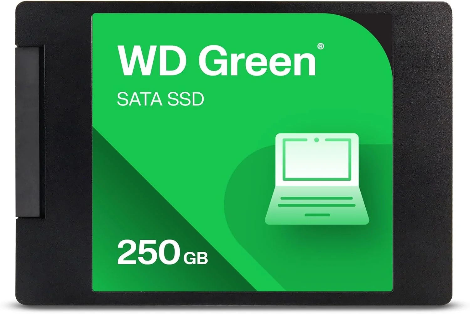 حافظه اس اس دی داخلی وسترن دیجیتال WD Green SATA با ظرفیت 250 گیگابایت، سرعت خواندن تا 545 مگابایت بر ثانیه، سایز 2.5 اینچ / 7 میلی‌متر (WDS250G5G0A-00CPT0)