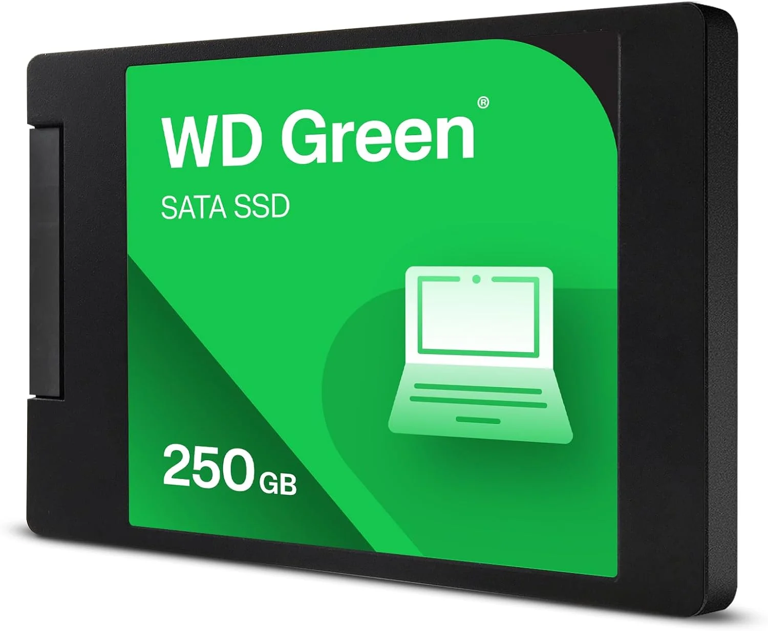حافظه اس اس دی داخلی وسترن دیجیتال WD Green SATA با ظرفیت 250 گیگابایت، سرعت خواندن تا 545 مگابایت بر ثانیه، سایز 2.5 اینچ / 7 میلی‌متر (WDS250G5G0A-00CPT0)