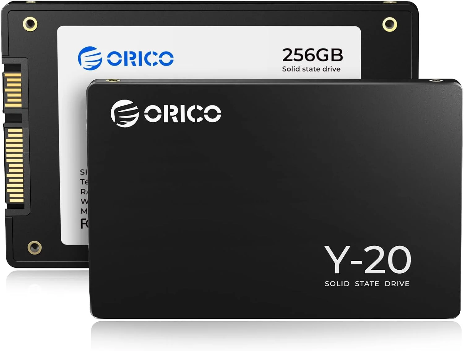 درایو حالت جامد داخلی 2.5 اینچی ORICO Y20 256GB SATA SSD، سرعت خواندن تا 500 مگابایت بر ثانیه، SATA III 6Gbps برای دسکتاپ، لپ تاپ، NAS، درایو خارجی DIY