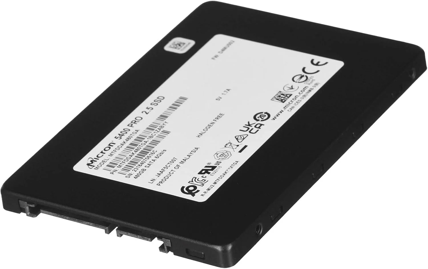 اساسدی میکرون مدل 5400 PRO ظرفیت 480 گیگابایت اساسدی میکرون مدل 5400 PRO ظرفیت 480 گیگابایت