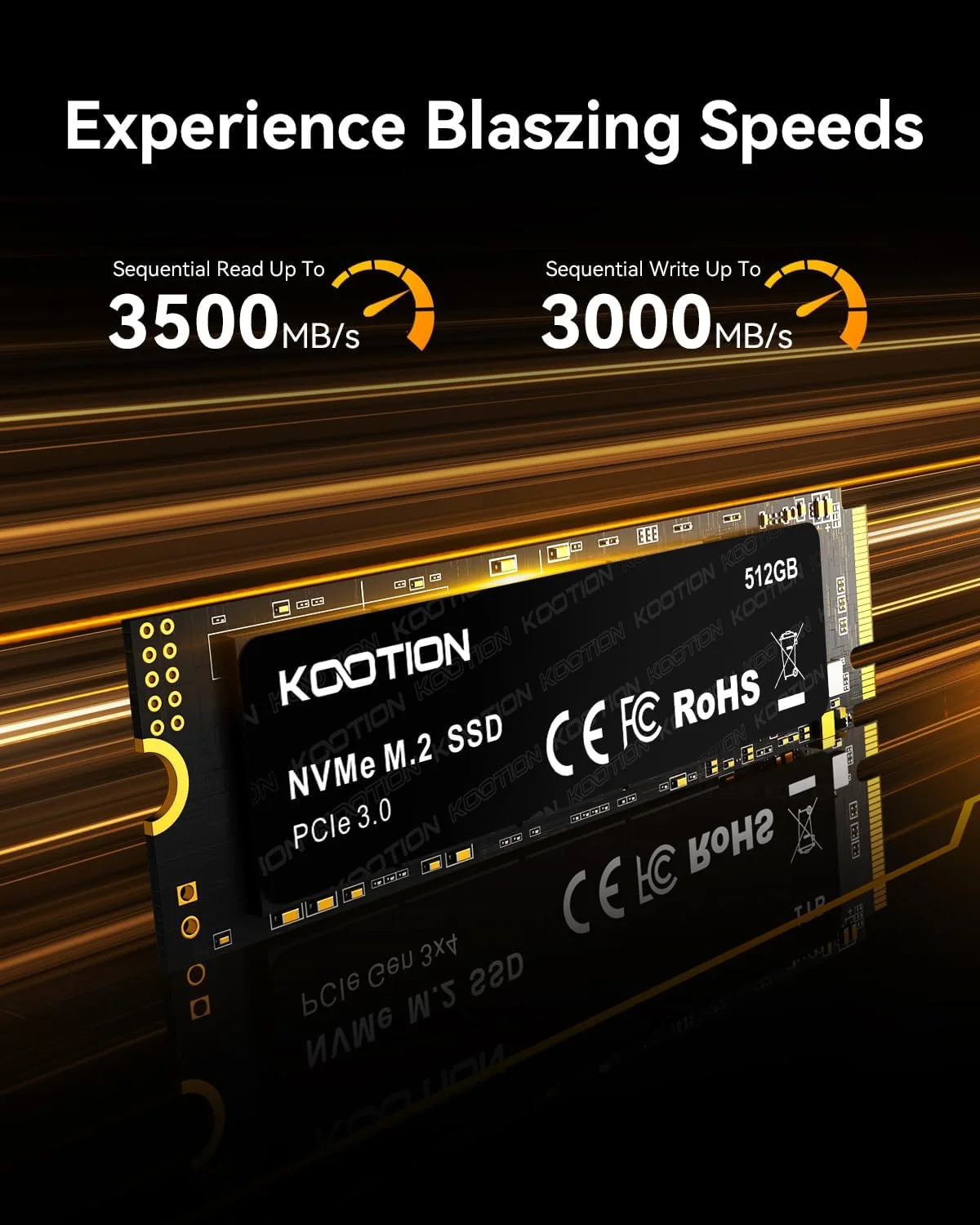 درایو حالت جامد داخلی 512 گیگابایتی KOOTION PCIe 3.0 M.2 PCle 3.0x4 SSD NVMe M.2 2280، سرعت خواندن تا 3500 مگابایت بر ثانیه، حرارت کمتر، فضای ذخیره سازی بزرگ، هارد درایو حالت جامد داخلی M.2 برای کامپیوتر