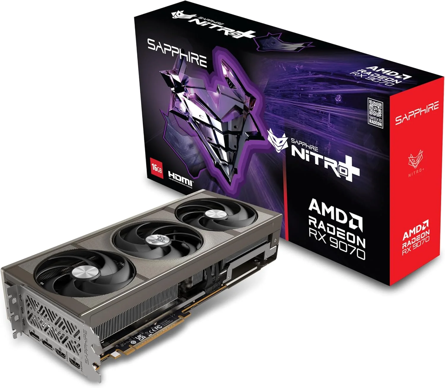کارت گرافیک گیمینگ نیترو+ AMD Radeon™ RX 9070 سافایر مدل 11349-01-20G با 16 گیگابایت حافظه GDDR6، AMD RDNA 4