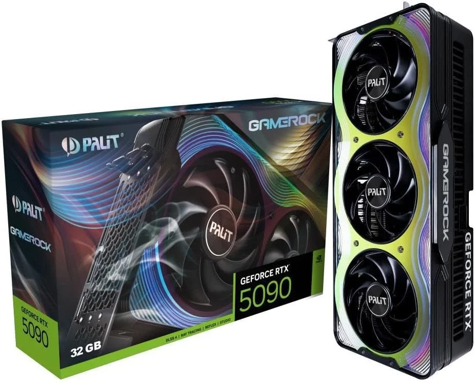 کارت گرافیک Palit GeForce RTX 5090 GameRock (32GB GDDR7/PCI Express 5.0/2407MHz/28000MHz)