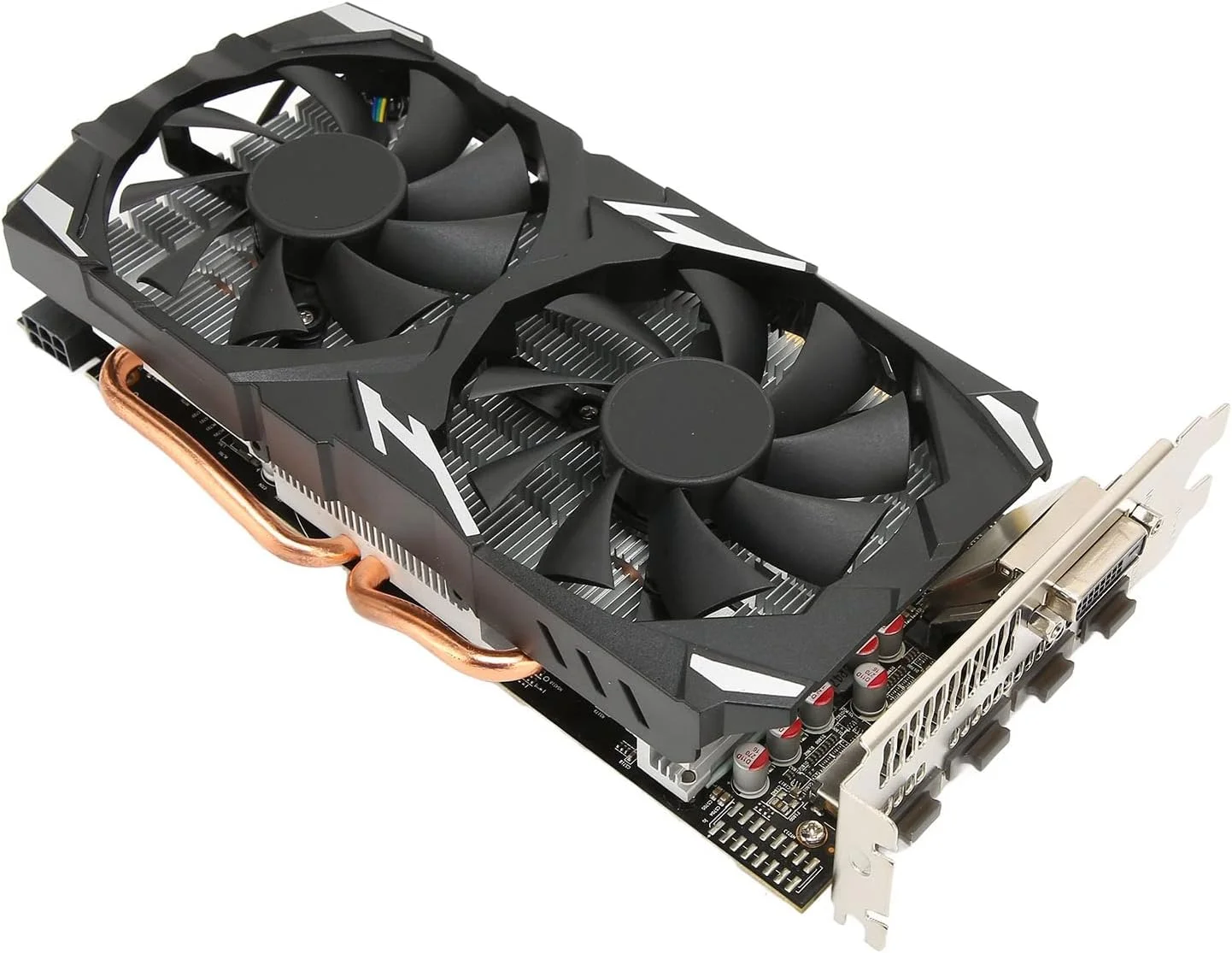 کارت گرافیک RX 580، کارت گرافیک گیمینگ 8 گیگابایت GDDR5 256 بیتی برای کامپیوتر، PCI Express x16 3.0، 2 فن خنک کننده، 1080P، پشتیبانی از HD، خروجی 60 هرتز با رزولوشن 4K