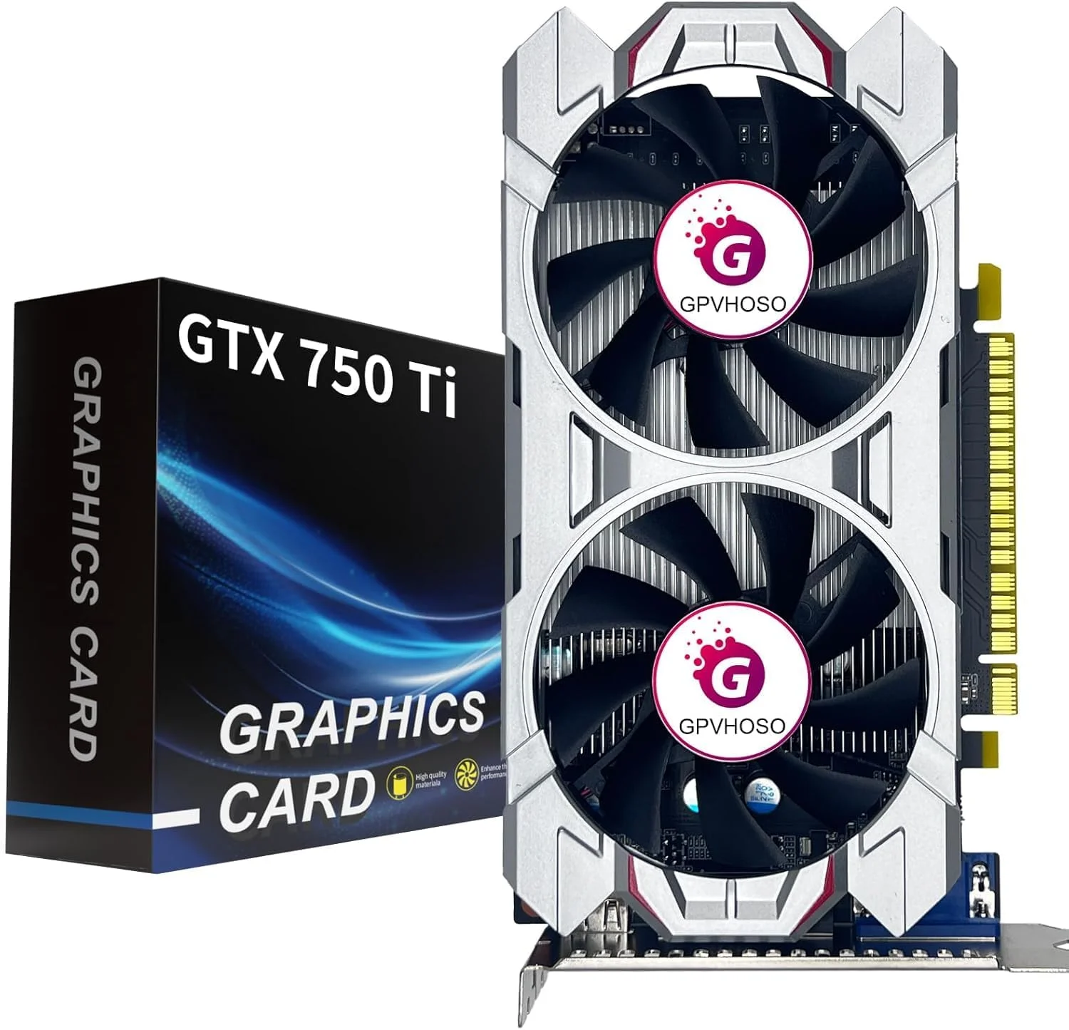 کارت گرافیک GTX 750Ti 4GB GDDR5 مخصوص بازی، 128 بیتی، Direct X12 640SP، رابط PCI Express 3.0x16، DVI-D، HDMI، VGA، دارای دو فن، GPU کم مصرف برای کار و بازی