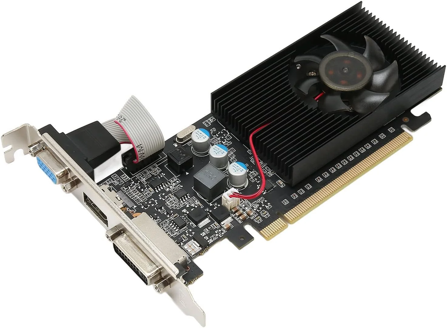 کارت گرافیک GT210، کارت گرافیک گیمینگ DDR3 1GB 64bit با پورت های DVI VGA، PCIe 2.0، پشتیبانی از DirectX10.1، کارت گرافیک کامپیوتر برای بازی های ویدیویی و کاربری اداری