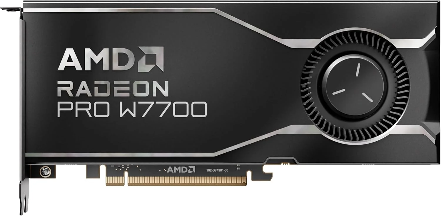 کارت گرافیک AMD Radeon Pro W7700 با 16 گیگابایت حافظه (RDNA 3، دارای 4 پورت DisplayPort 2.1) - برند - تصویر 2