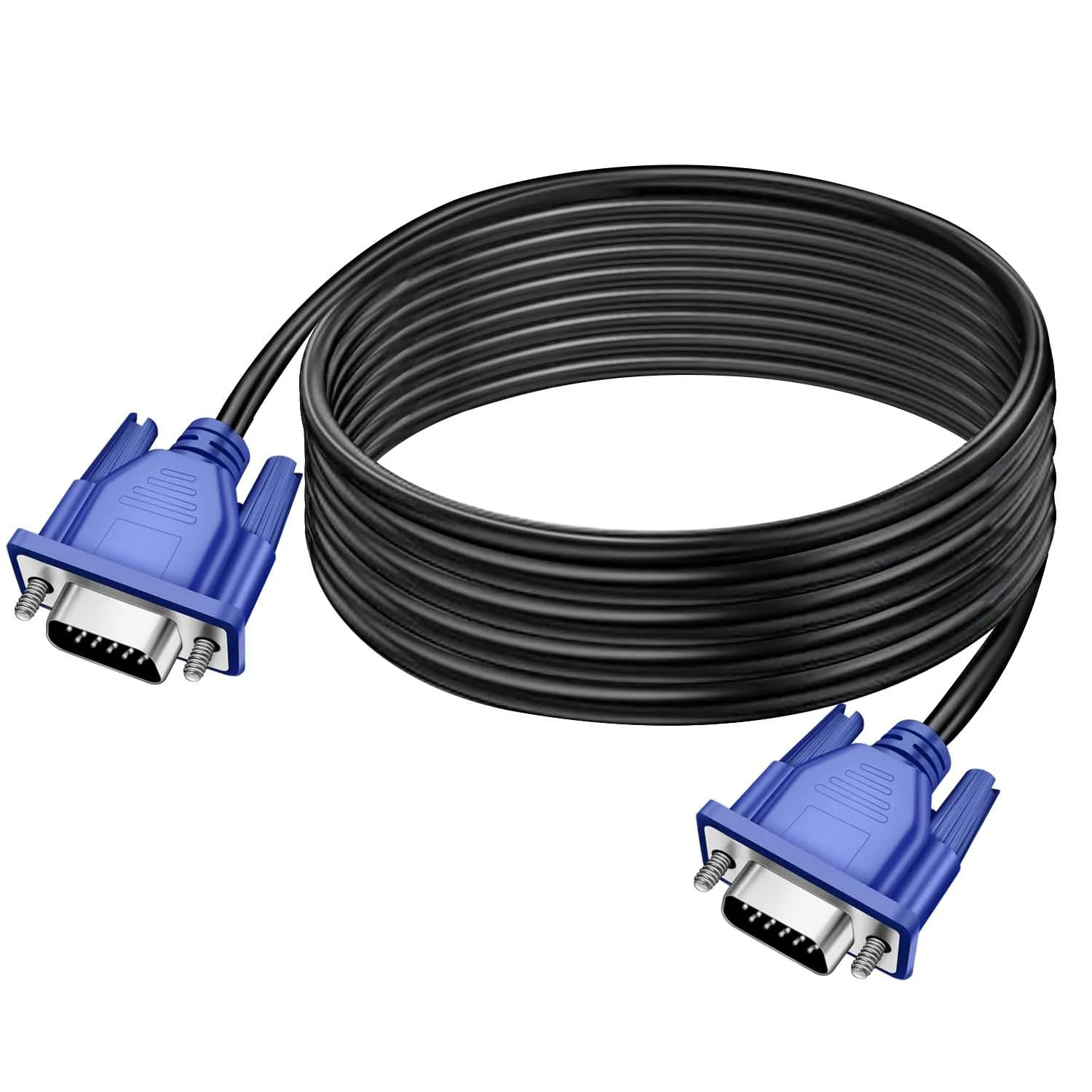 کابل VGA به VGA طول 1.5 متر / 5 فوت، پشتیبانی از کیفیت 1080P Full HD برای کامپیوتر، تلویزیون HD، مانیتور لپ تاپ و پروژکتور