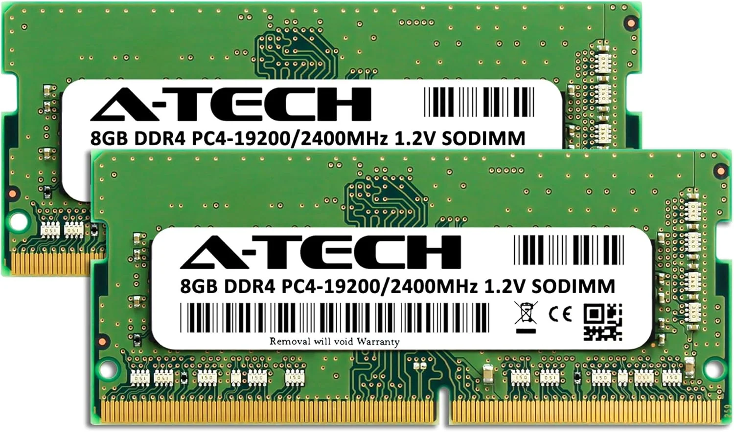 کیت ۱۶ گیگابایتی A-Tech (دو عدد ۸ گیگابایتی) رم برای Dell Inspiron 22 3280 AIO و 24 3480 AIO کامپیوترهای همه کاره | DDR4 2400MHz PC4-19200 SODIMM 1.2V 260-Pin Non-ECC SO-DIMM ارتقاء حافظه