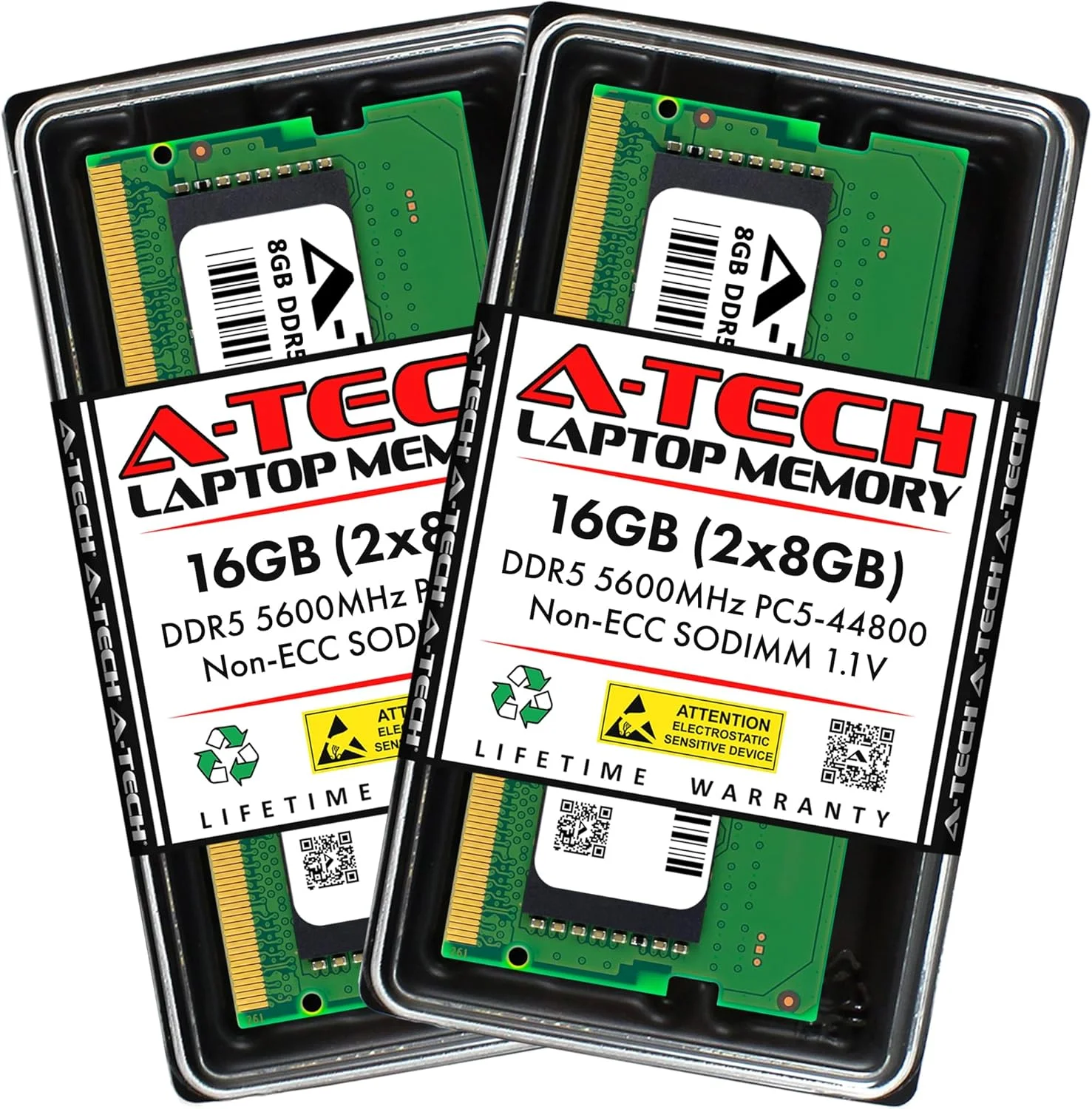 کیت ۱۶ گیگابایتی (2x8GB) رم A-Tech برای لپ تاپ گیمینگ ASUS TUF Gaming F15 (2023, DDR5) FX507, FX507VI, FX507VU, FX507VV | DDR5 5600MHz PC5-44800 SODIMM 1.1V 262-Pin Non-ECC SO-DIMM